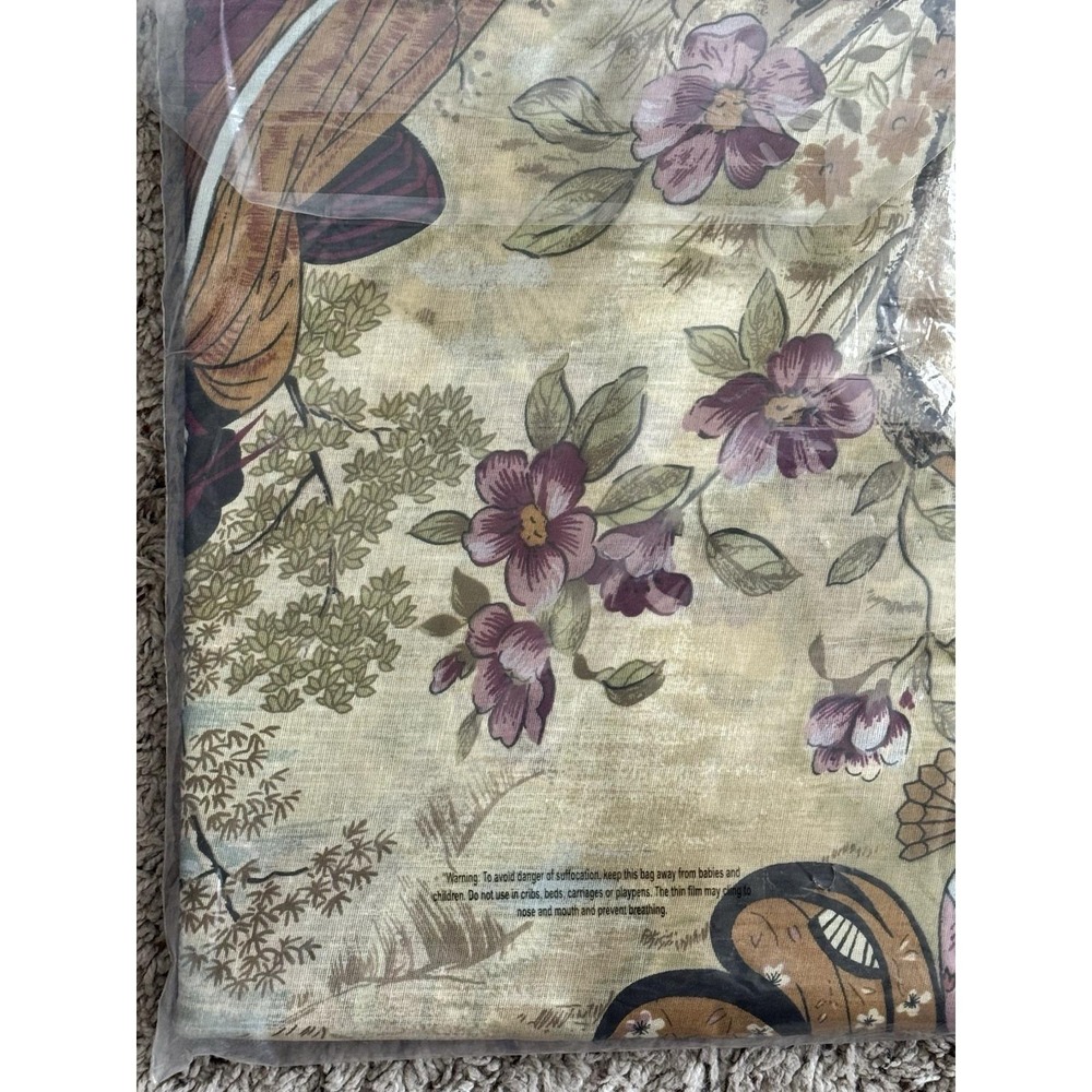 Japanese Geisha Garden Shower Curtain‎ Floral - Picture 3 of 6